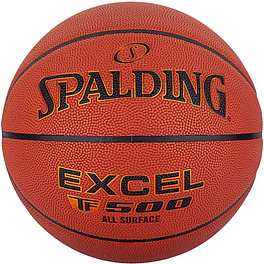 Мяч баск. SPALDING TF-500 Excel In/Out р.7, 76797z, композит, коричнево-черный